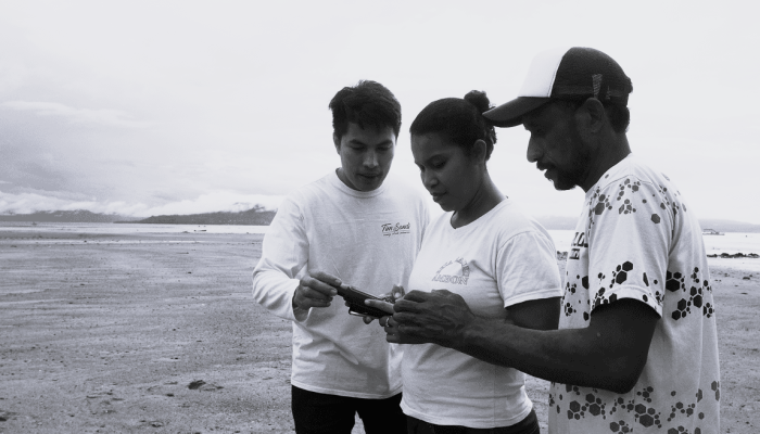 Ploting GPS, Pangkalan Data Haruku, Maluku. 2022